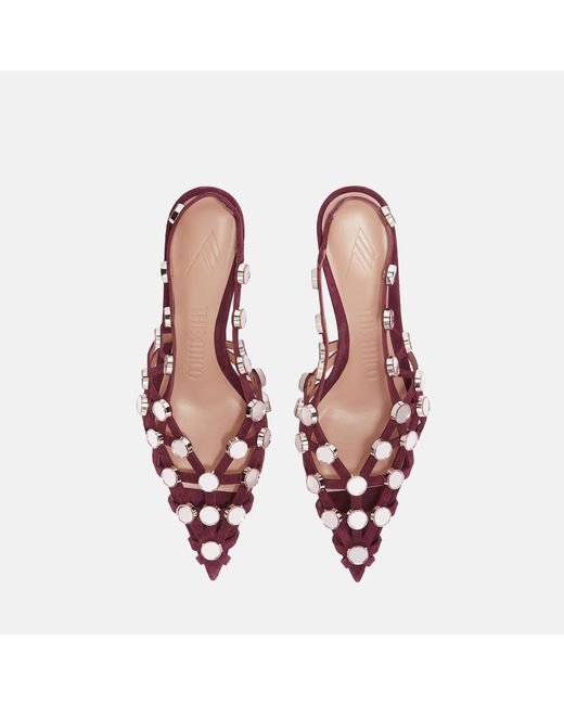 The Attico Pink Grid' Slingback