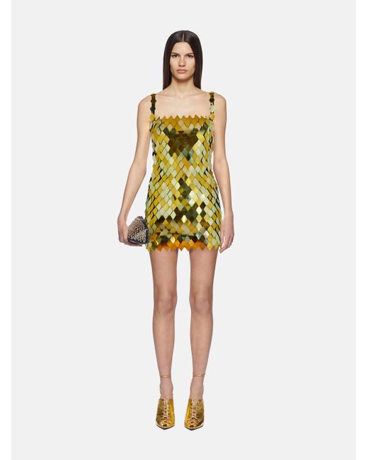 The Attico Yellow ''Rue'' Mini Dress