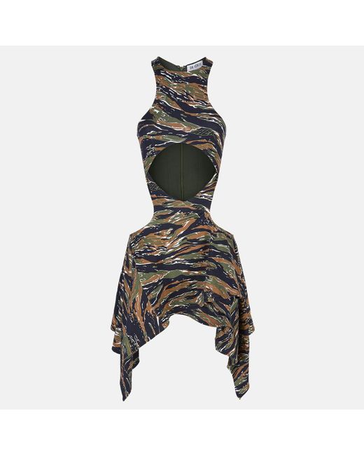 The Attico Multicolor Magnolia' Military And Light Mini Dress