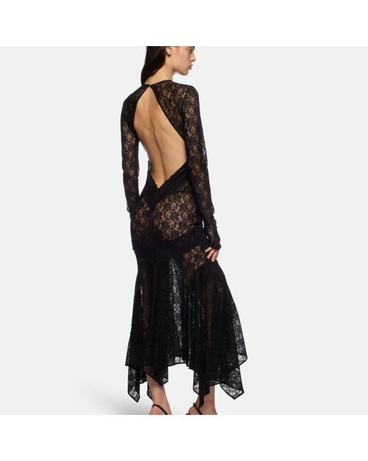 The Attico Black Midi Dress