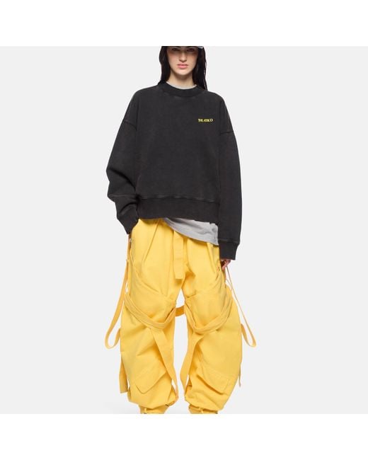 X Highsnobiety Felpa di The Attico in Black