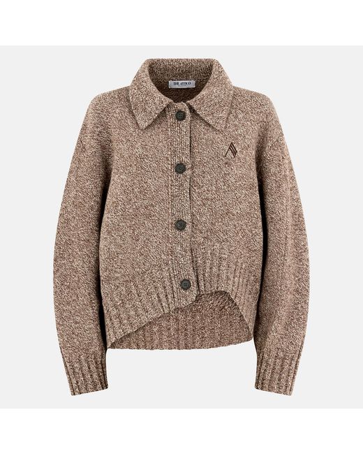 The Attico Brown Dark And Cardigan