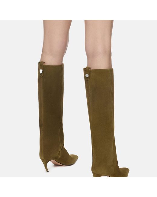 The Attico Green Lea' Boot
