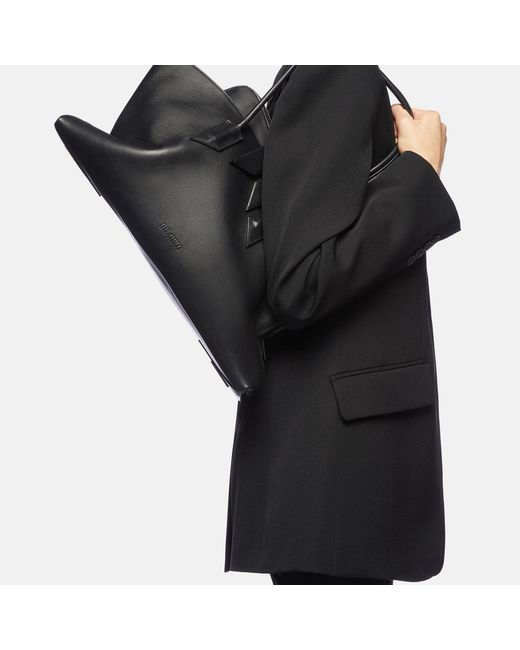 The Attico Black La Passeggiata Medium' Top Handle