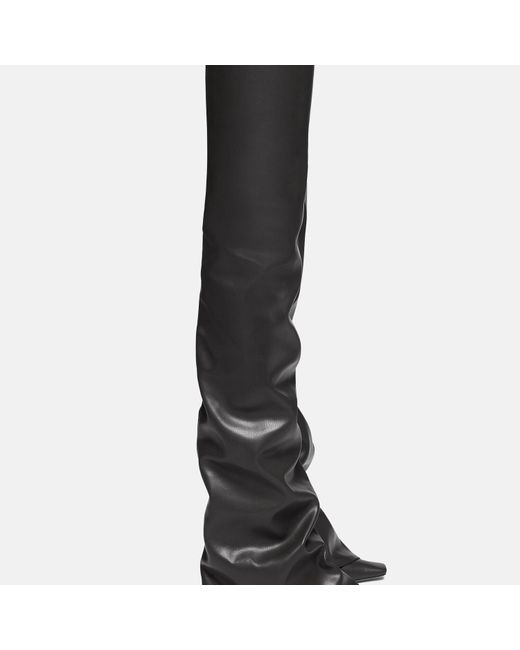 The Attico Black Robin Otk' Thigh High