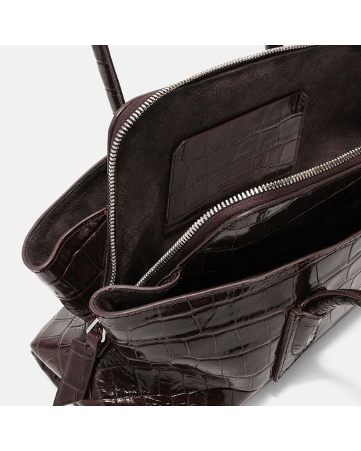 Top Handle 'La Passeggiata Small' di The Attico in Brown