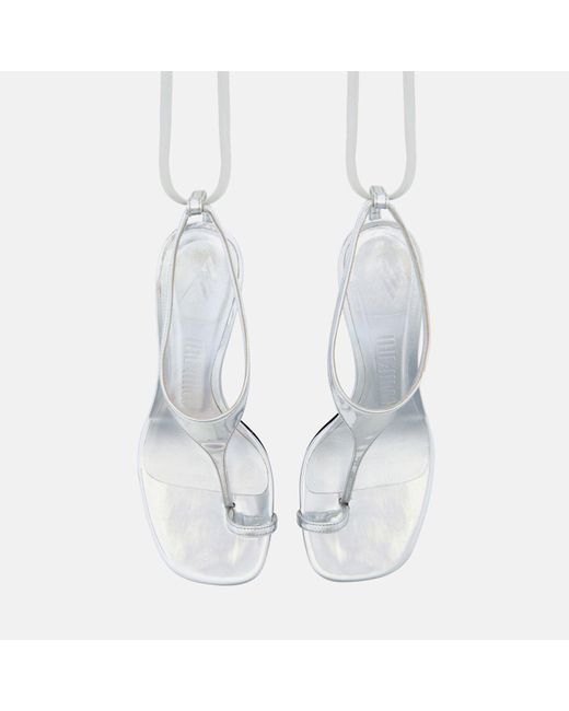 The Attico White Nova' Thong Sandal