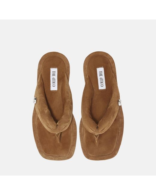 The Attico Brown Indie' Flat Thong