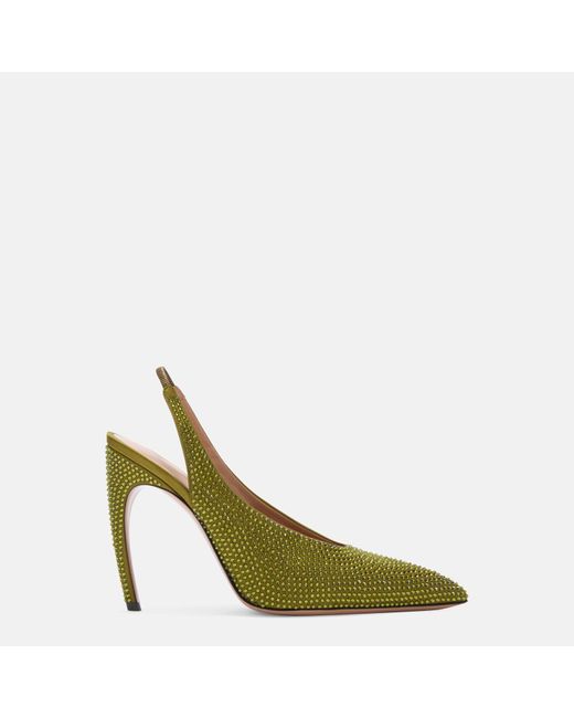 The Attico Green Viper' Slingback