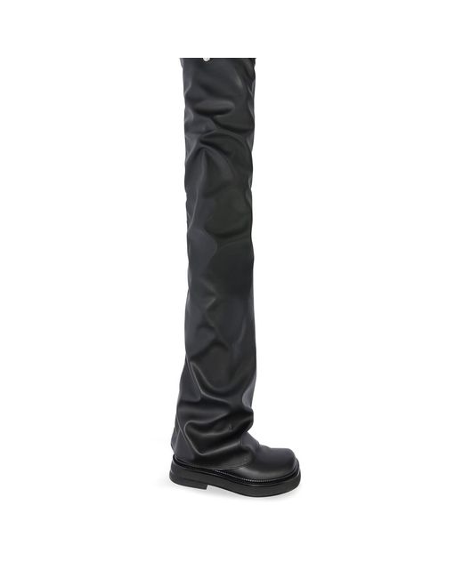 The Attico Black Robin Otk' Thigh High Boot Flat
