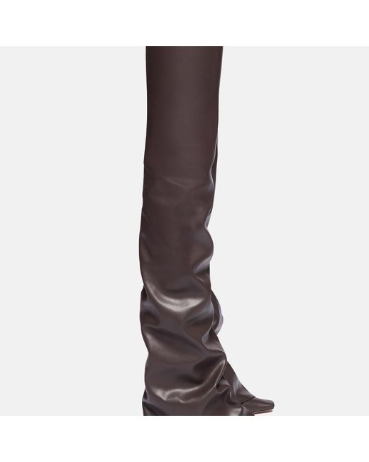 The Attico Brown Robin Otk' Thigh High