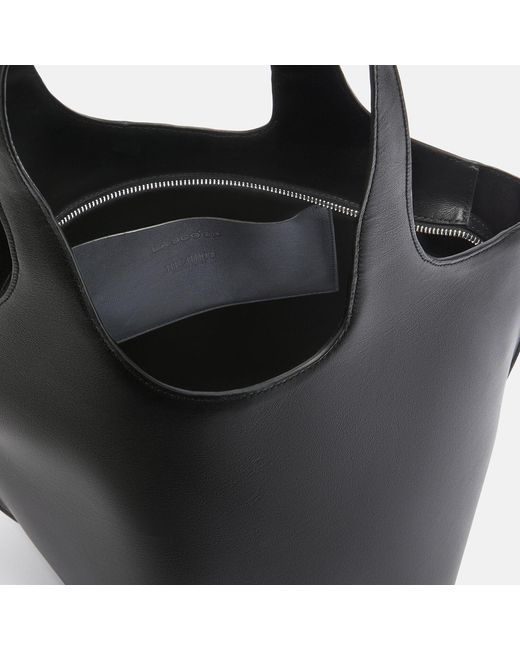 The Attico Black La Scoop' Shoulder Bag