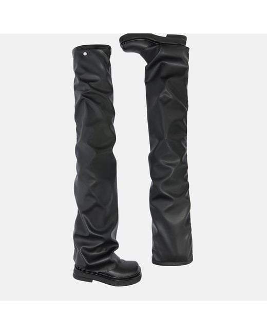 The Attico Black Robin Otk' Thigh High Boot Flat