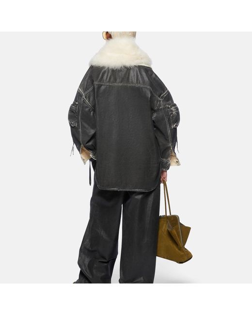 Cappotto Corto 'Fern' di The Attico in Gray