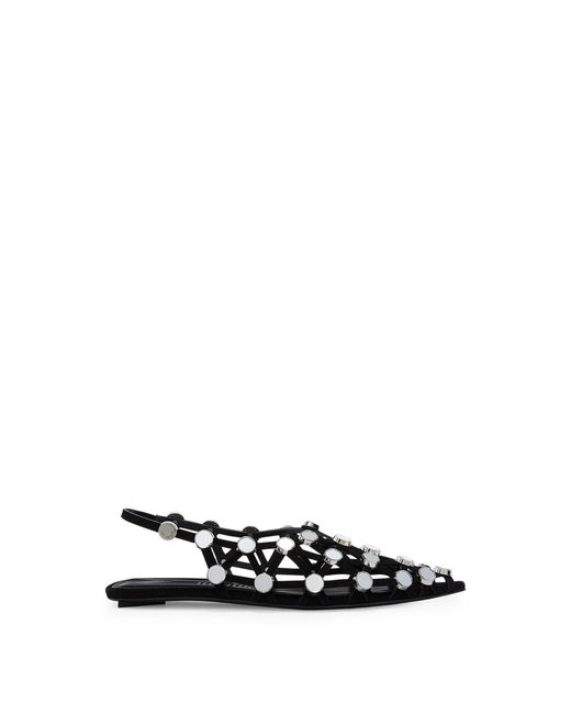 The Attico Natural Grid' Ballerina