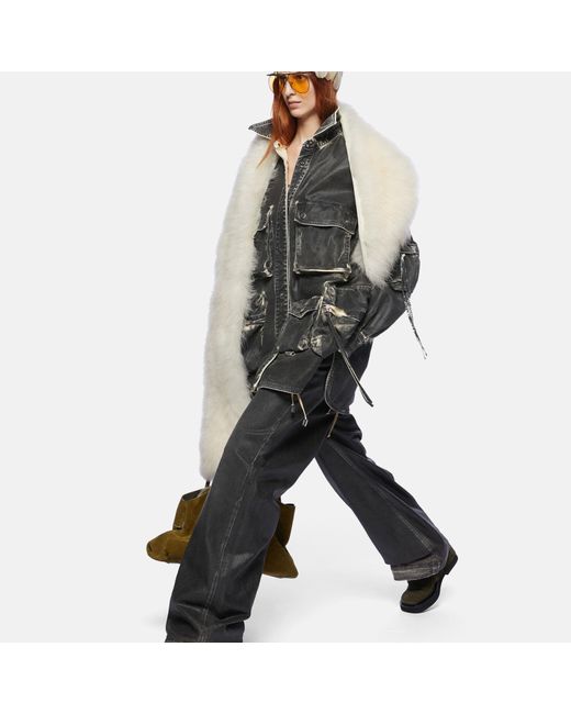 Cappotto Corto 'Fern' di The Attico in Gray