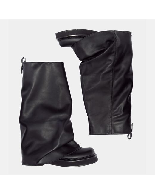The Attico Black Robin' Combat Boot