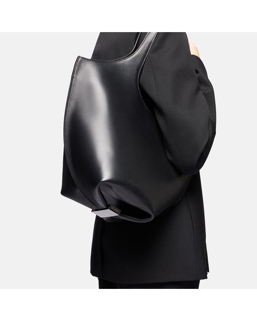 The Attico Black La Scoop' Shoulder Bag
