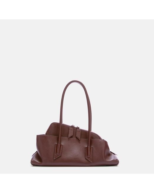 The Attico Brown La Passeggiata Small' Top Handle