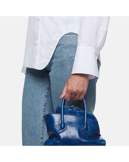 The Attico Blue La Passeggiata Mini' Top Handle