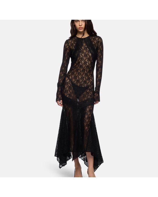 The Attico Black Midi Dress