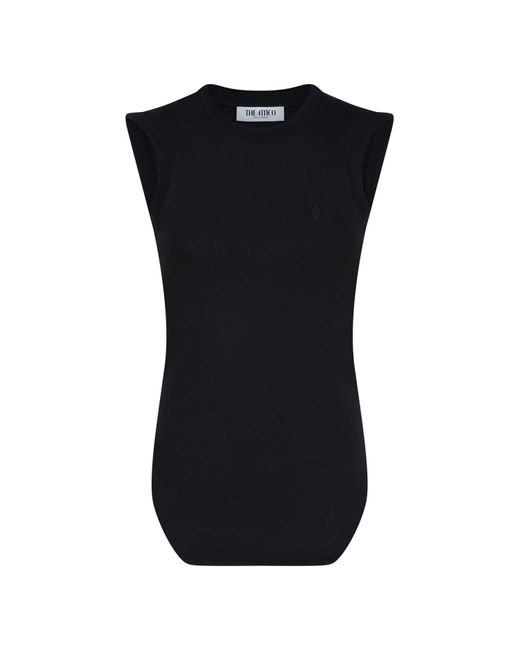 The Attico Black "Reese' Tank Top"