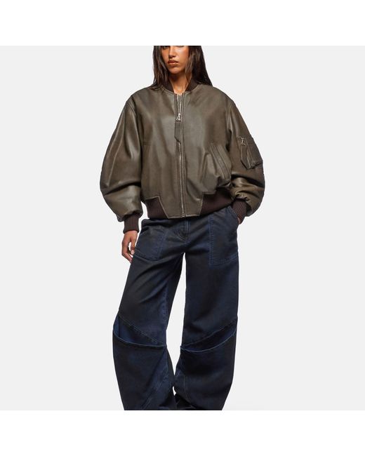 The Attico Brown Lark Pirate 'Anja' Bomber
