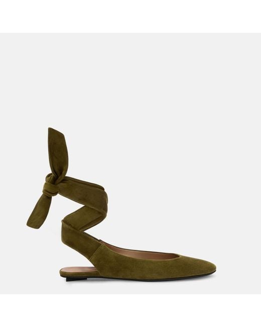 The Attico Green Cloe' Ballerina Flat