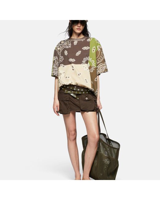 The Attico And T-Shirt in Natural | Lyst UK