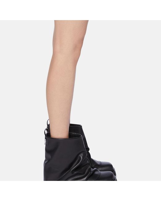 The Attico Black Mini Robin' Combat Boot