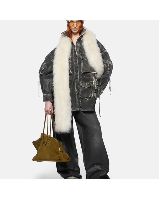 Cappotto Corto 'Fern' di The Attico in Gray