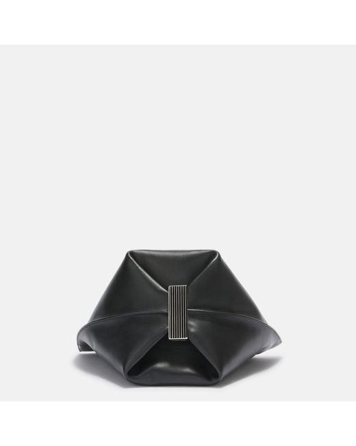 The Attico Black La Scoop' Shoulder Bag