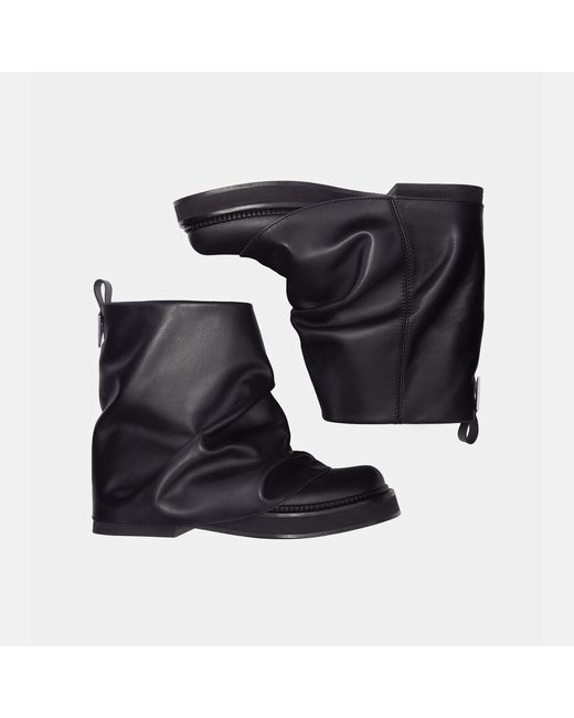 The Attico Black Mini Robin' Combat Boot