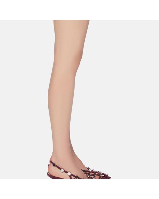 The Attico Pink Grid' Slingback