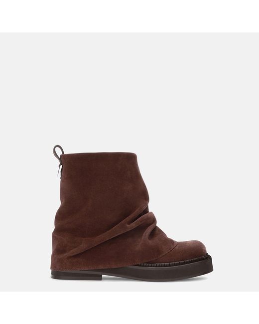 The Attico Brown Mini Robin' Combat Boot