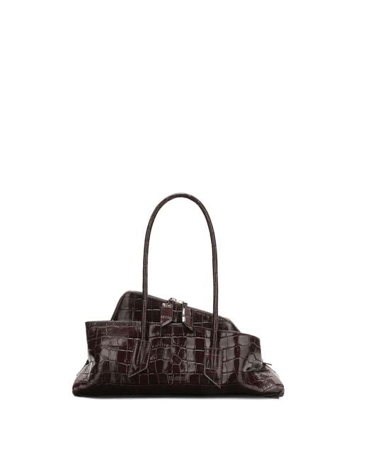 Top Handle 'La Passeggiata Small' di The Attico in Brown