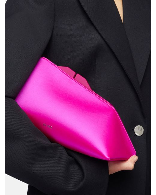 The Attico Pink ''8.30Pm'' Oversized Clutch