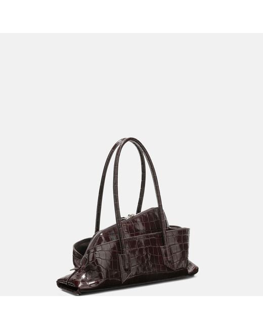 Top Handle 'La Passeggiata Small' di The Attico in Brown