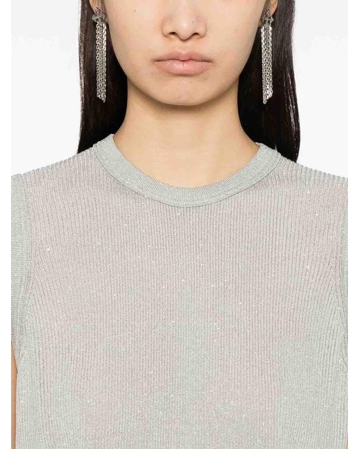 Tom Ford White Sequined Top