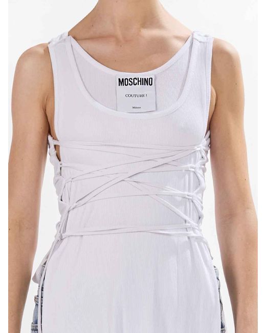 Moschino White Top Lacci