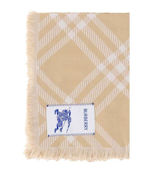Burberry White Scarf