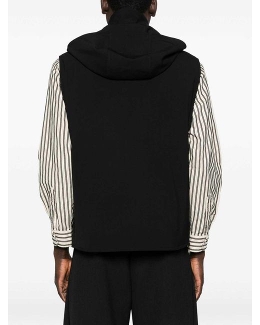 ARMANI EXCHANGE Black Wool Vest for men