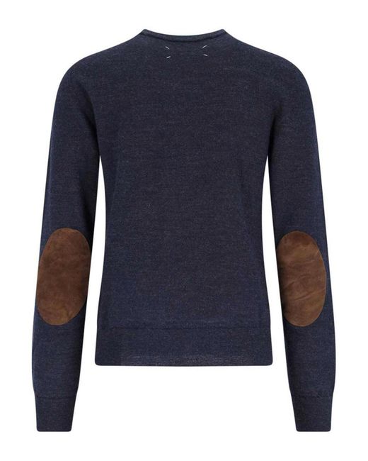 Maison Margiela Blue Wool Sweater for men