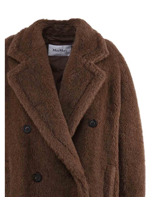 Max Mara Brown Long Teddy Coat