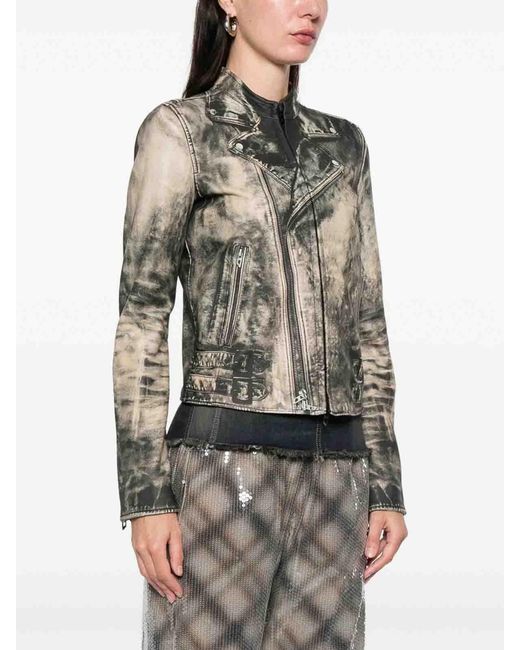 DIESEL Natural Leather Outerwear