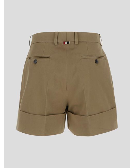 Thom Browne Green Khaki Shorts