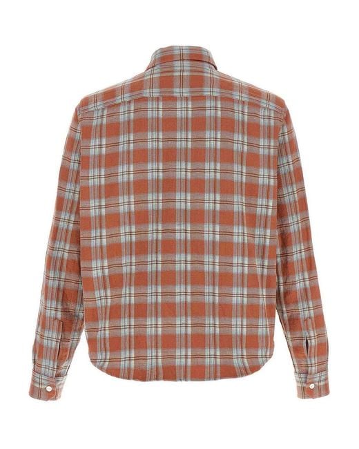 Camicia di Second/Layer in Brown da Uomo