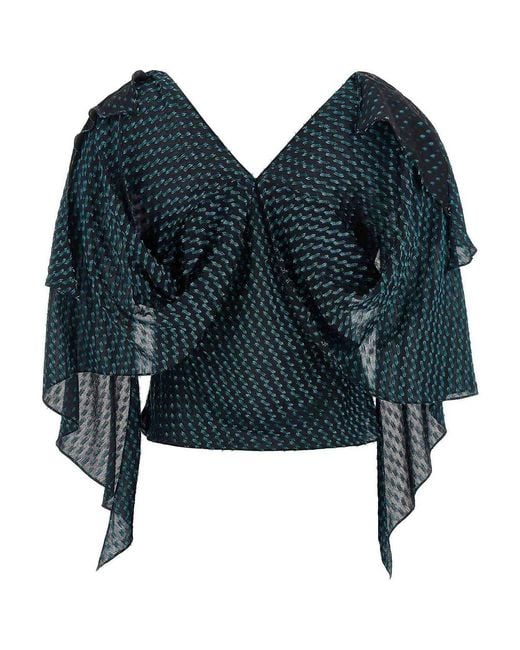 Kiko Kostadinov Blue Plexus Blouse