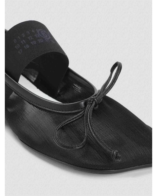 MM6 by Maison Martin Margiela Black Ballet Shoes