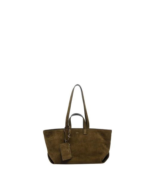 A.P.C. Green Le Drummer Shoulder Bag